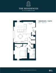 1 Bedroom / 1 Bathroom B