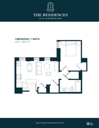 1 Bedroom / 1 Bathroom A