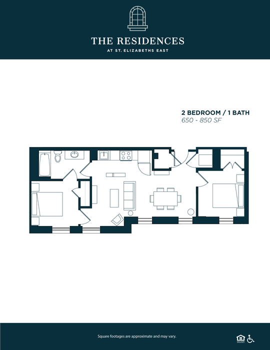 2 Bedroom / 1 Bath