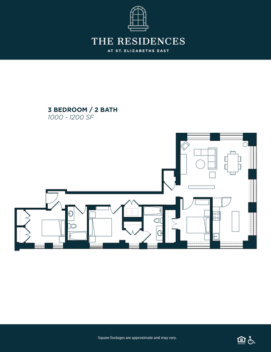 3 Bedroom / 2 Bath A